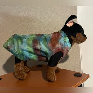 Hand dyed dog shirt